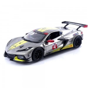 BBURAGO 1:24 CHEVROLET CORVETTE C8.R 2020 SILVER (18/28024)