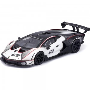 BBURAGO 1:24 LAMBORGHINI ESSENZA SCV12 WHITE-BLACK (18/28023)