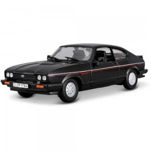 BBURAGO 1:24 PLUS FORD CAPRI 1973 BLACK (18/21093)