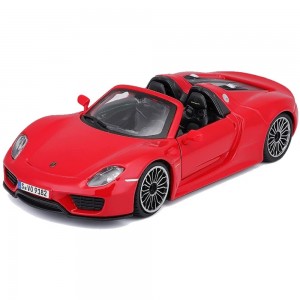 BBURAGO 1:24 PLUS PORSCHE 918 SPYDER RED (18/21076R)