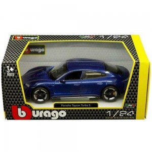 BBURAGO 1:24 PORSCHE TAYCAN TURBO S BLUE (18/21098 ΒLUΕ)