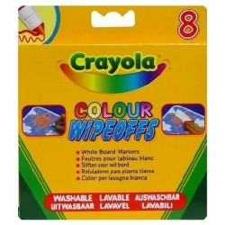 CRAYOLA - ΜΑΡΚΑΔΟΡΟΙ ΠΙΝΑΚΑ COLOUR WIPEOFFS 8 ΤΕΜ. (03.8223)