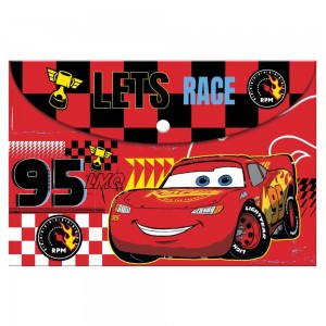 ΦΑΚΕΛΟΣ ΚΟΥΜΠΙ A4 DISNEY CARS (000564363)