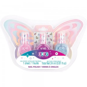 MAKE IT REAL - 3C4G BUTTERFLY NAIL POLISH TRIO (10043)