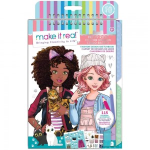 MAKE IT REAL - FASHION DESIGN SKETCHBOOK PRETTY KITΤΥ (3204)